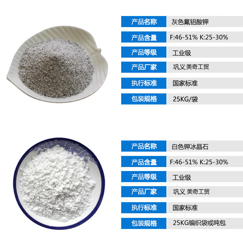 What is the melting point of potassium cryolite？